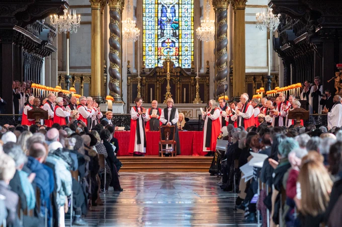 The new Archbishop of Canterbury is confirmed in St Paul's (photo: Graham Lacdao)