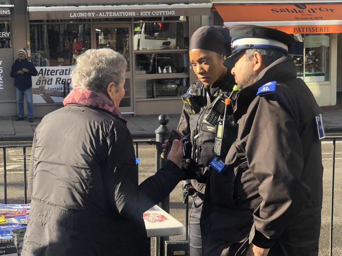 A pic from the community engagement activities at the Central Hub in Crouch End for our latest Week of Action.