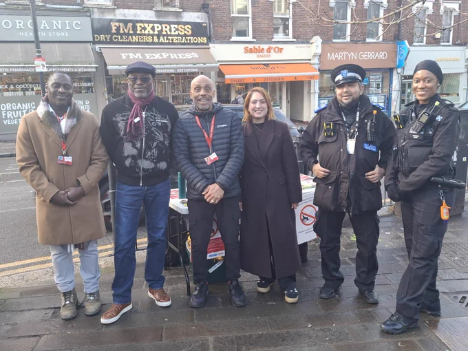 A pic from the community engagement activities at the Central Hub in Crouch End for our latest Week of Action.