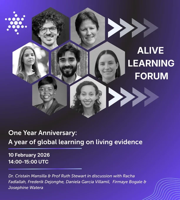 A year of global learning on living evidence