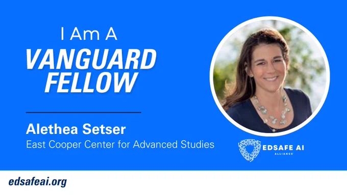 About the Vanguard Fellowship: 
A global fellowship designed for educational leaders from K-12, state, and local education agencies, focused on shaping and establishing AI policy and best practices across learning environments. Bringing together leaders on the supply and demand sides to reimagine education as an AI-enabled learning system. Dedicated to actively exchanging knowledge and driving the future of AI in education from a practice perspective.