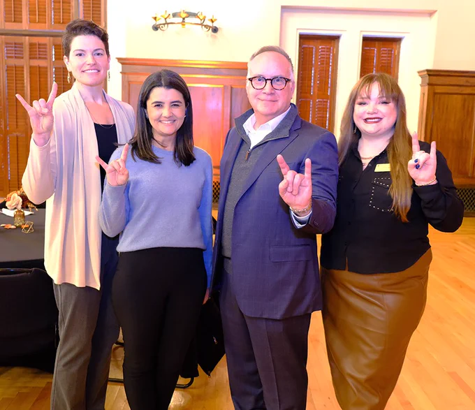 Texas Parents Staff Merit Award Recipients with Vice President John Dalton