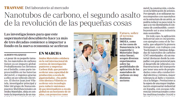 Recorte de prensa.