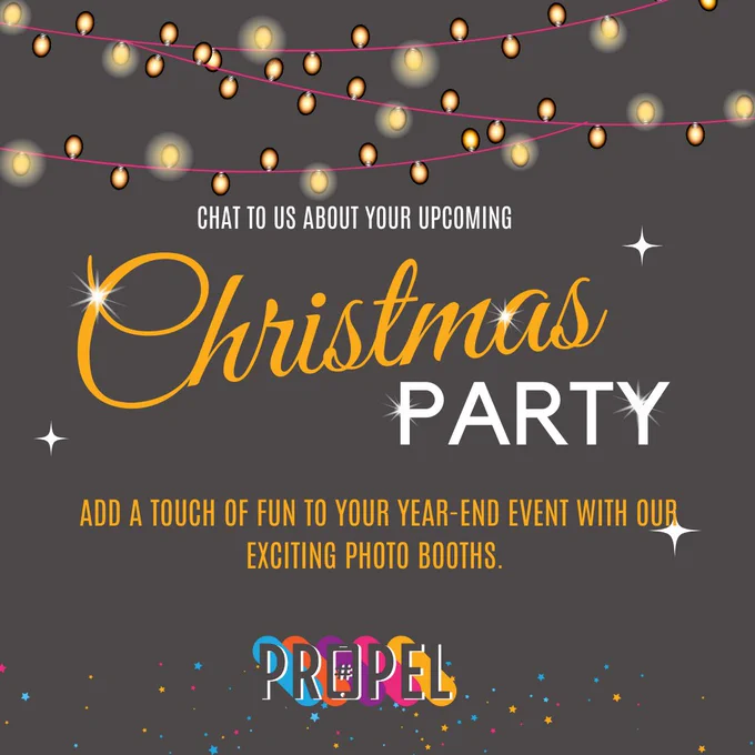 We are advertising our services for year-end parties. We offer photo booth hire for Christmas Parties that will elevate the experience for attendees.