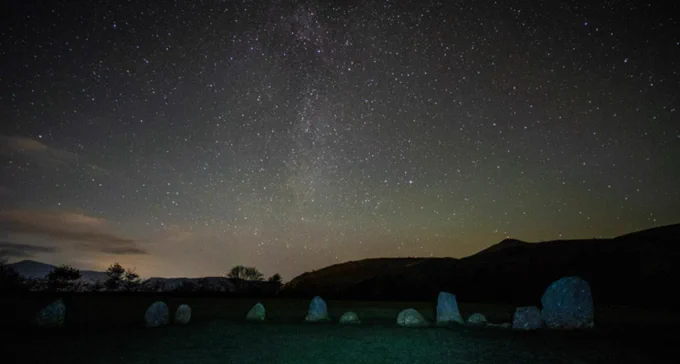 Starry night over Castlerigg stone circle, Mike Childs