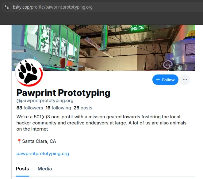 @pawprintprototyping.org on Bluesky