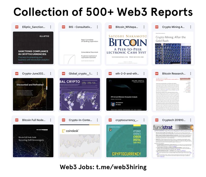 Repository of 500  web3 reports