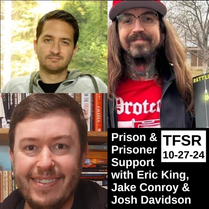collage of photos of Eric King smiling with his book, Josh Harper and Jake conroy