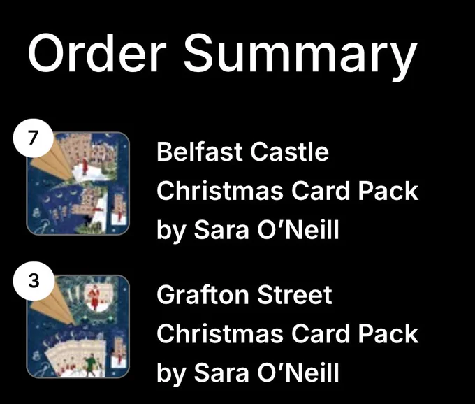 Belfast castle and grafton screen card purchase screenshot