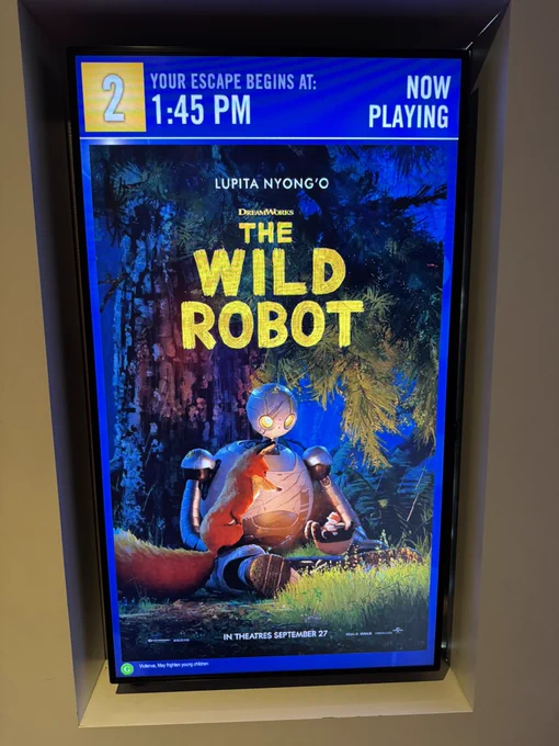 The Wild Robot movie poster