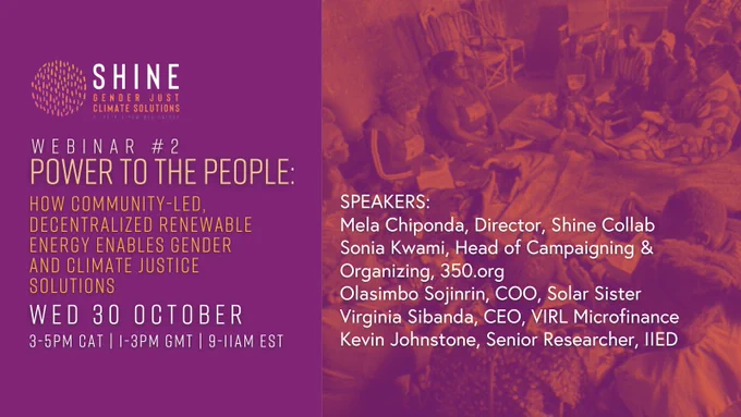 Power to the People: How community-led, decentralized renewable energy enables gender and climate justice solutions.