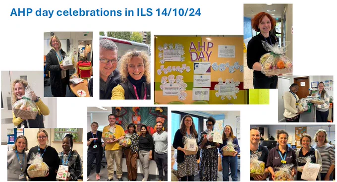 The ILS team on AHP day celebrations.