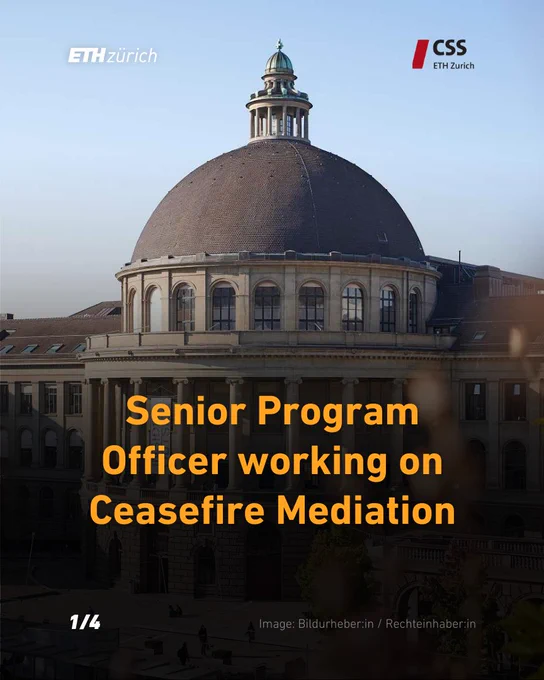 Senior Program Officer working on Ceasefire Mediation