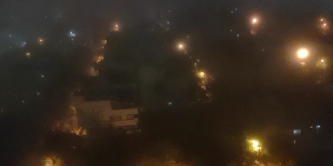 Fog in Judicial Layout Bangalore 