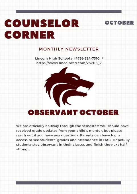 Counselor's October Newsletter 1