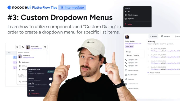 Learn how to utilize custom drop-down in FlutterFlow. Stop providing subpar UX in your apps.