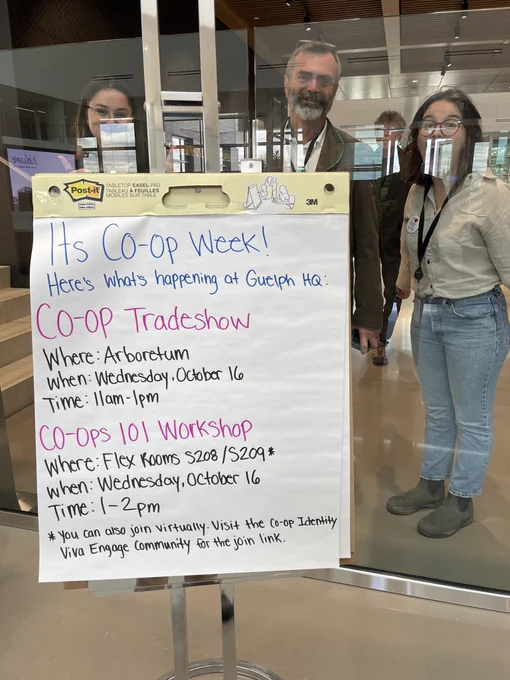 Board Vice Chair Ralf Mesenbrink w staff at #CoopWeek event