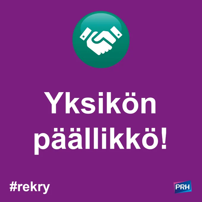 Yksikön päällikkö. #rekry