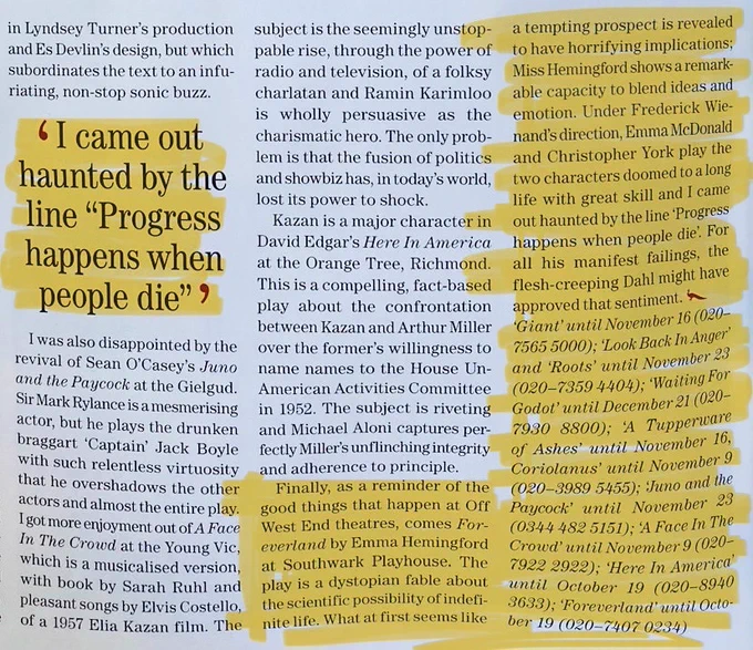 Review of Foreverland in Country Life Magazine