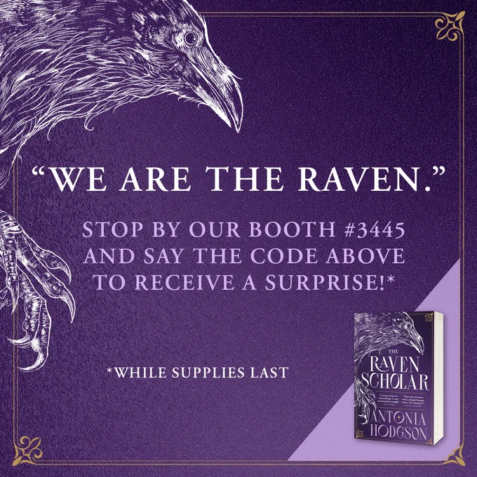 “We are the raven.”

Stop by our booth #3445 and say the code above to receive a surprise!*
 
*While supplies last.