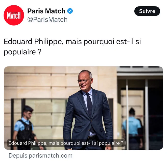 Paris Match : Edouard Philippe, mais pourquoi est-il si populaire ?