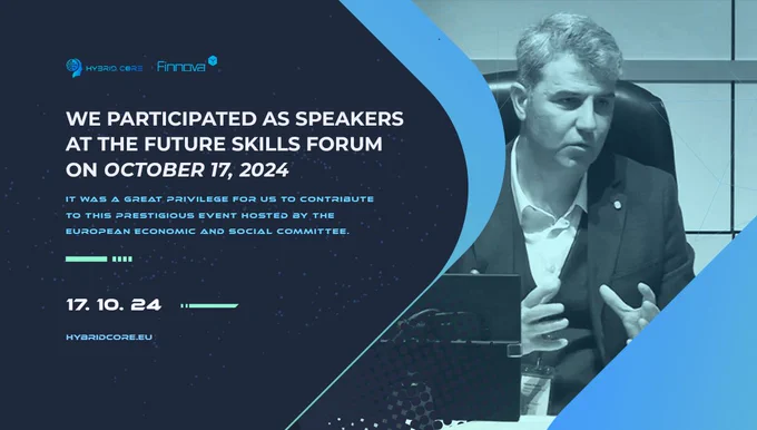 Our CEO @hsuzen1  Hasan Suzen, Ph.D., gave a speech at the Future Skills Forum, organized by FINNOVA FOUNDATION,  MANUFACTURING4ALL, and LivAI and hosted by the European Economic and Social Committee. 

He explained why and how we should foster human-centric technologies, advanced human-machine interactions, ethical and responsible AI, and quantum integration in the Industry 5.0 age. @HybridCore1  continues to invest in deep tech solutions to fix the world.


#FutureSkillsForum #Manufacturing4All #LivAI #EESC #Industry5  #EthicalAI #QuantumIntegration #DeepTech #AIethics  #TechForGood #HybridCoreTech
