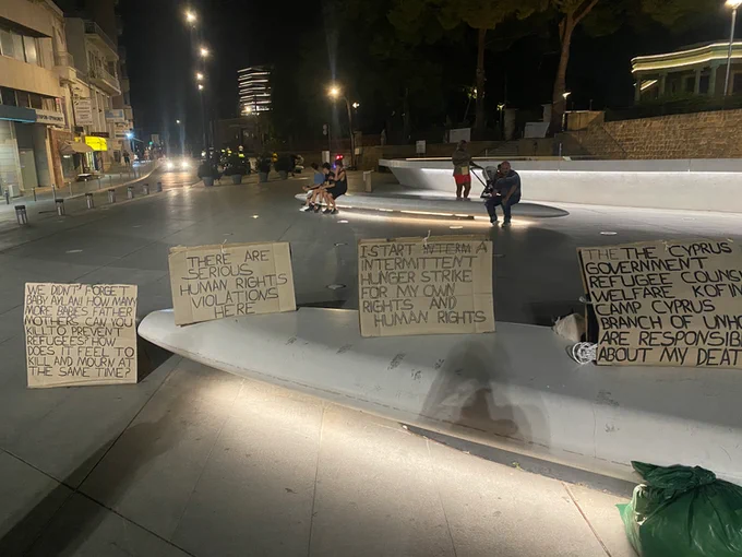 Protest at Eleftheria square (Photo: Border Violence Monitoring Network)