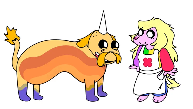 Jake and Lady species swap!!