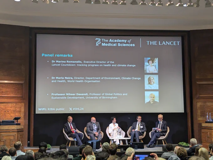The panel at the International Health Lecture 