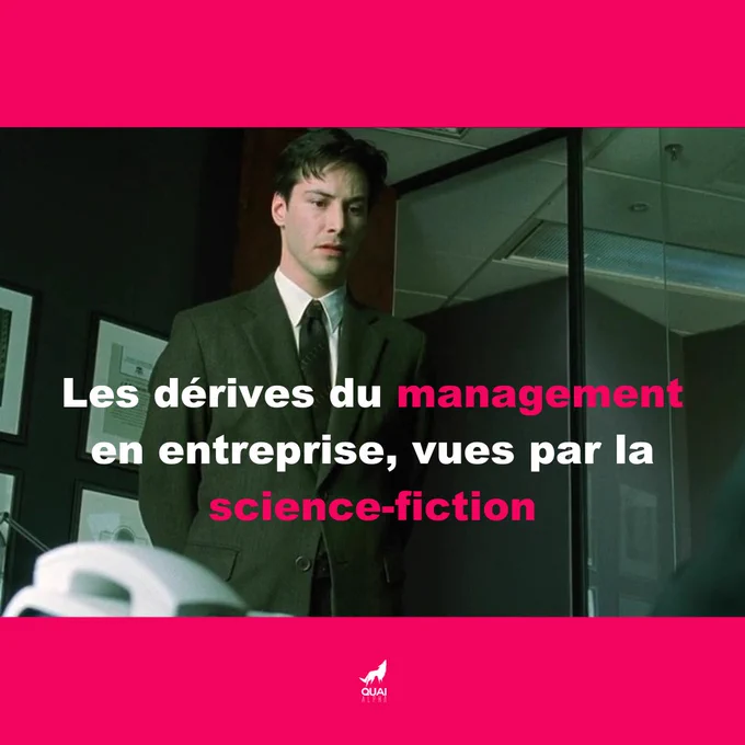 Vignette de l'article consacré au dérives de management en entrepreprise telles qu'on peut les voir dans la science-fiction. Elle montre une scène avec Thomas Anderson (Neo) dans Matrix.