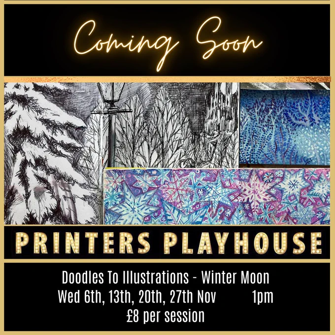 Coming Soon: Doodles To Illustrations - Winter Moon