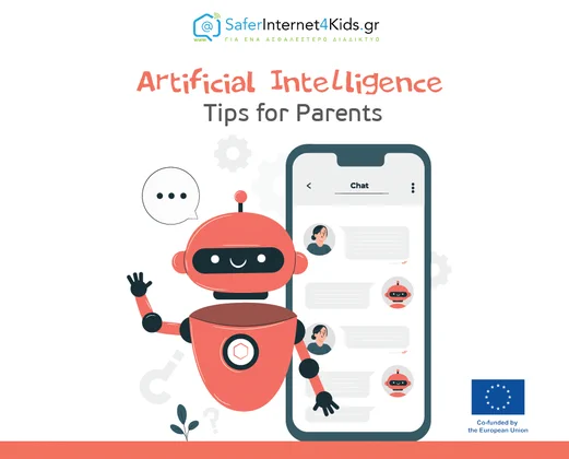 Cover of the winning teaching materials Artificial Intelligence - Tips for parents