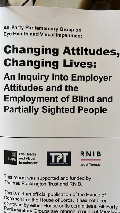 Leaflet of Changing Attitudes, Changing Lives.