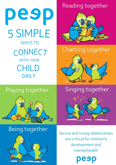 5 simple ways to connect with your child infographic