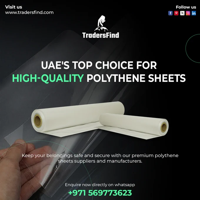 We're excited to announce that TradersFind has added a new category: Polythene Sheet! 🌟

Keep your belongings safe and secure with our premium polythene sheets suppliers and manufacturers. Ideal for packaging, storage, and protection against moisture, dust, and other elements. Order now and experience the difference!