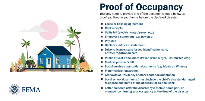 proof of occupancy