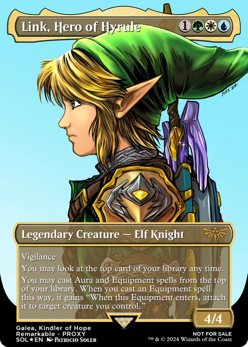 Link from The Legend of Zelda (a Soul Calibur & Breath of the Wild mix). Galea's flavor & colors seemed like the right fit.