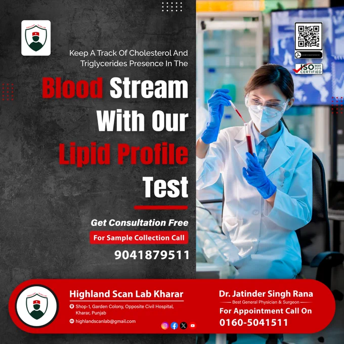 Keep a track of cholesterol with our Lipid Profile Test.