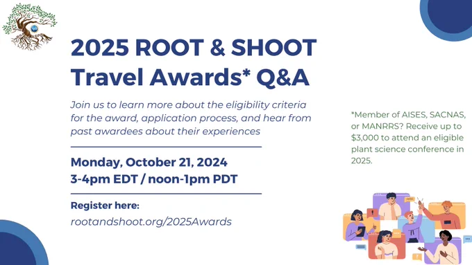 2025 ROOT & SHOOT Travel Awards Q&A
Monday Oct 21, 2024. 3-4 pm EDT