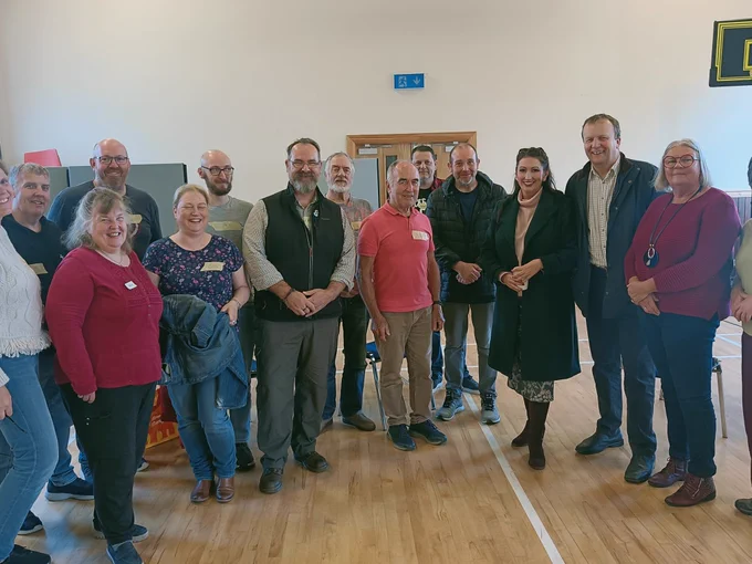 Emma with the talented team at the Repair Cafe Dromore this morning!