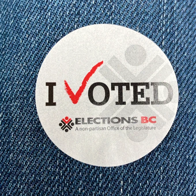I voted sticker