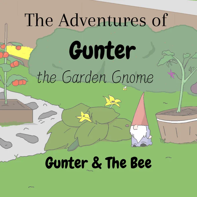 Gunter landing page with the title "Gunter and the bee"