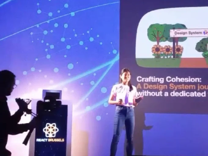 Presenting « Crafting Cohesion: A Design System journey without a dedicated team » at #BrusselsReact last Friday