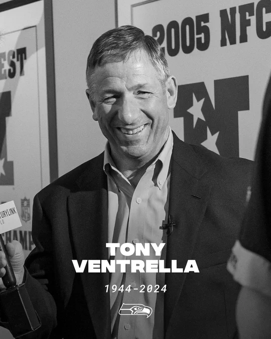 We are saddened by the passing of our friend Tony Ventrella. As a fixture in our community and sports media landscape for more than 40 years, Tony had a deep passion for the City of Seattle and Seattle sports.  His positivity and love for others will be remembered by all.

We will miss you, TV.