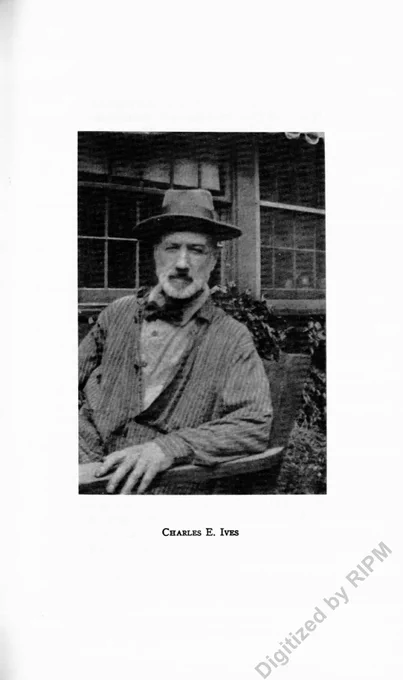 Ives as photographed in Henry Cowell's article in Modern Music, November-December 1932.