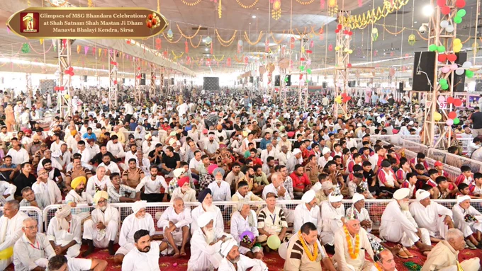 The greatest cosmic event in the history of spirituality, the incarnation day of Shah Mastana Ji Maharaj, was celebrated with huge enthusiasm in the online MSG Bhandara.
From jam packed pandals to lovely decorations, heartfelt dances to human welfare works - here are the glimpses of MSG Bhandara with MSG himself. Let your soul relive the spiritual experience as you watch the glimpses.