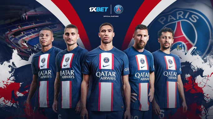 1xBet, which is unlicensed in multiple European countries including France, is partnered with FC Barcelona and a sponsor of Paris Saint-Germain FC. Source: FC Barcelona and Paris Saint-Germain FC
