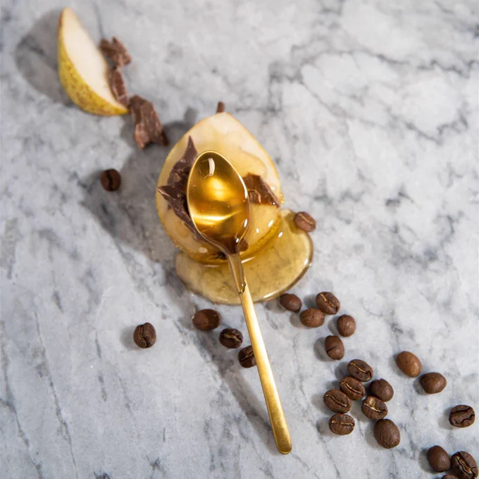 Our Vienna Blend is a mixture of medium roast beans, with flavour notes of honey, pear and milk chocolate.