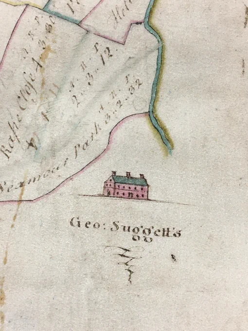 Cropped detail from historic map